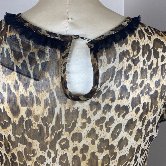 Forever 21 Twist Leopard Print Blouse - Picture 6 of 9
